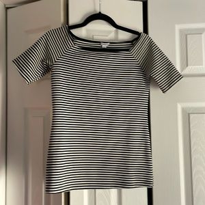 Splendid Boat Neck Striped Top